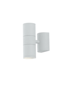 APPLIQUE "JUMP" IN ALLUMINIO RIFINITO BIANCO CON DOPPIA ILLUMINAZIONE, 35W
